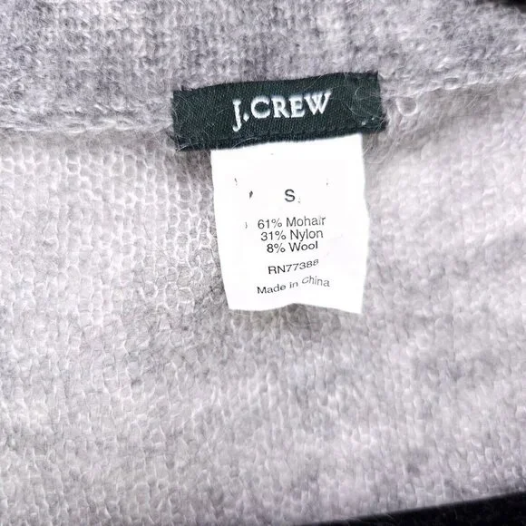 J. Crew Cardigan Womens Size Small Gray Mohair Wool Blend Business Button Up - Picture 6 of 13